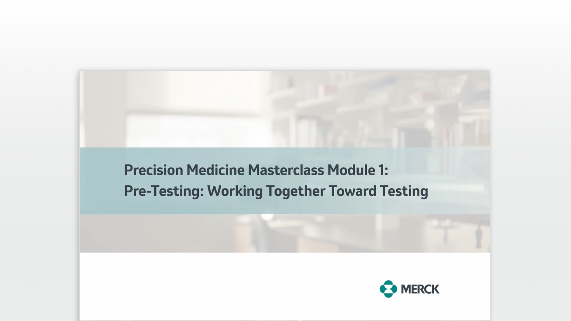 Download Precision Medicine Masterclass Module 1